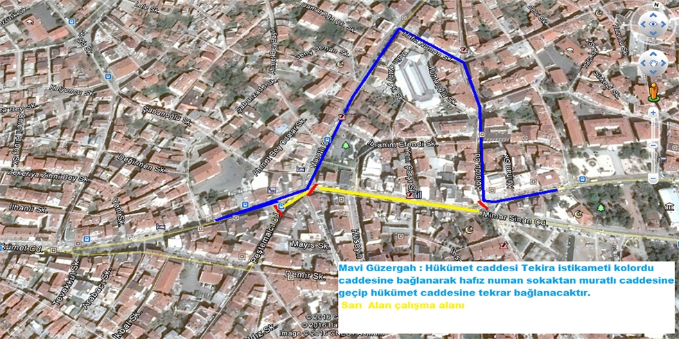 Hükümet Caddesi Tek Yön Uygulaması İle İlgili Bilgilendirme