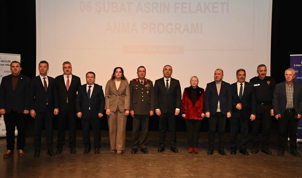 6 ŞUBAT DEPREMİ TEKİRDAĞ'DA ANILDI