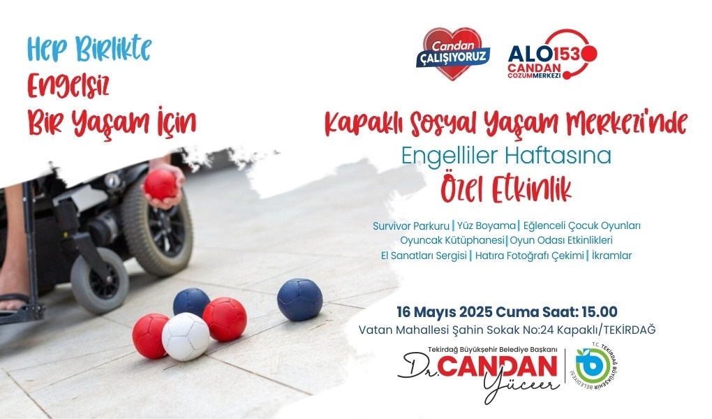 BÜYÜKŞEHİR'DEN ENGELLİLER HAFTASINA ÖZEL ETKİNLİK
