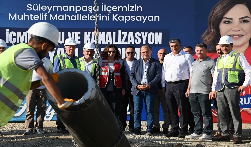BÜYÜKŞEHİR VE TESKİ'DEN DEV YATIRIM: SÜLEYMANPAŞA'NIN ALTYAPISI 350 MİLYON TL'YE YENİLENİYOR