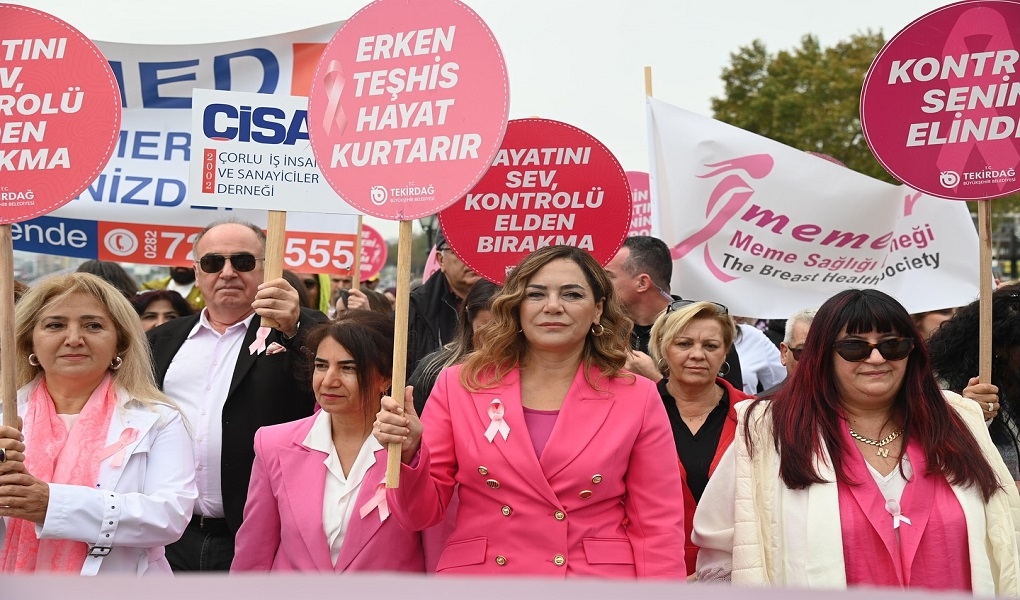 TEKİRDAĞ'DA PEMBE FESTİVAL'LE MEME KANSERİ FARKINDALIĞINA GÜÇLÜ DESTEK