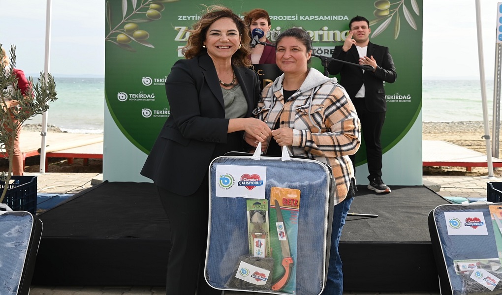 BÜYÜKŞEHİR'DEN ZEYTİN ÜRETİCİLERİNE CANDAN DESTEK