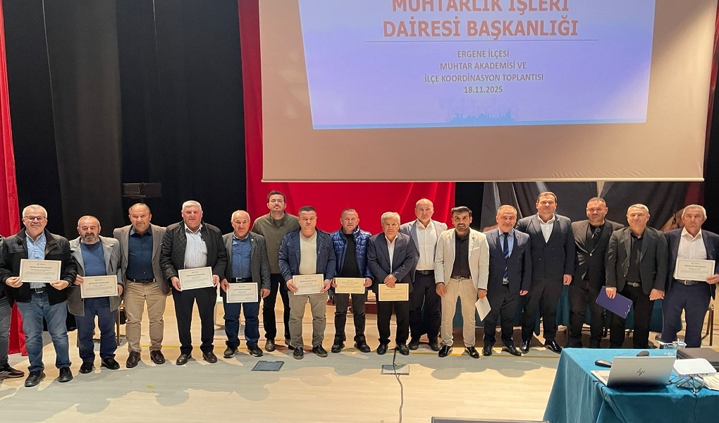 MUHTARLAR AKADEMİSİ'NDE SEKİZİNCİ TOPLANTI ERGENE'DE YAPILDI