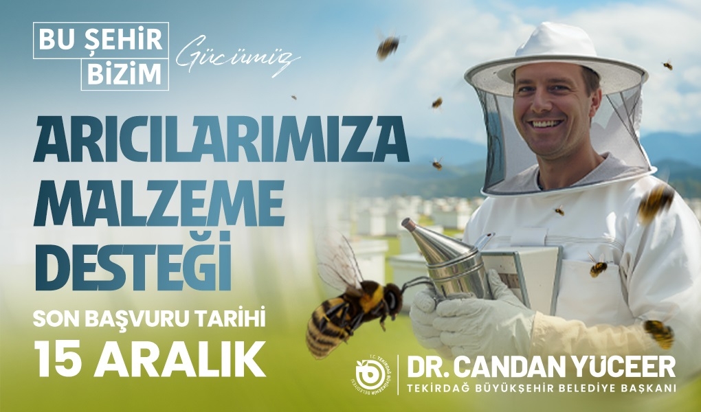 BÜYÜKŞEHİR'DEN ARICILARA MALZEME DESTEĞİ