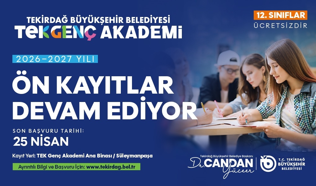 TEK GENÇ AKADEMİ'DE YENİ DÖNEM KAYITLARI DEVAM EDİYOR